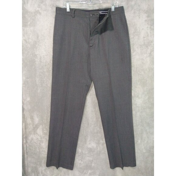 J Crew Dress Pants Mens 34x32 Gray Wool Blend Classic Fit Stretch Preppy - Picture 1 of 11